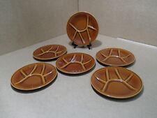 6 Assiettes à Fondue KERALUX Boch frères fabrication Belge