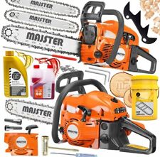 Tronçonneuse thermique Majster 5,7 CV – 58 cm³ – 2 chaînes – Kit complet
