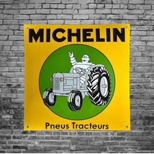 Plaque émaillée MICHELIN  pneus tracteurs agricole