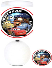 Lampe de chevet en Céramique blanche Personnage CARS 95