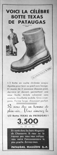 Publicite 1956 pataugas - publicite,