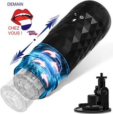24h/48h Masturbateur main libre automatique va et vient rotation  audio sextoys