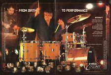 2005 2pg Print Ad of Yamaha Oak Custom Nouveau Drum Kit w Keith Carlock of Sting
