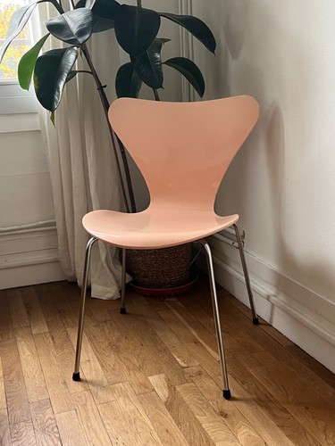 Chaise arne jacobsen rose - n7,