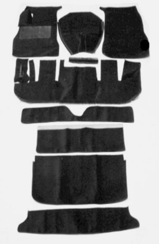 Carpet set for volvo p1800s - carpet,