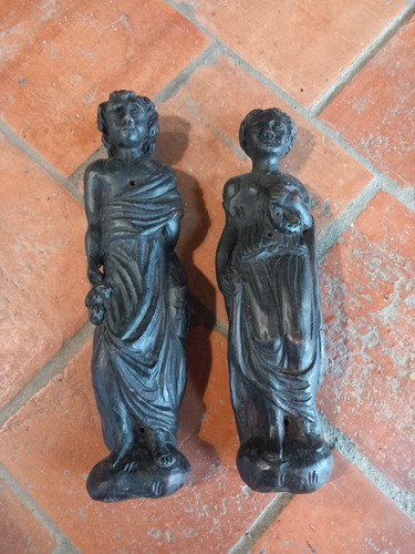 Paire statuettes cariatides - de,
