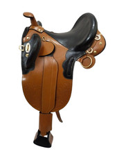 Selle en cuir australienne Horse Tack avec accessoires complets pour cheval.