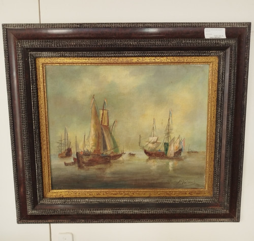Tableau huile sur toile hst - toile,