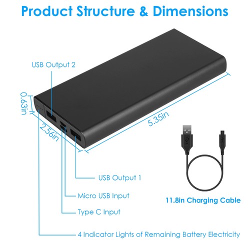 1pc 20000mah power - 1pc, bank