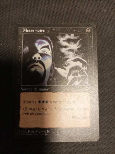 Carte magic messe - magic, noire