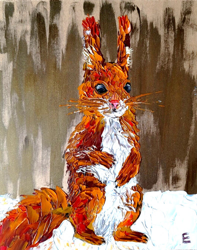 Peinture huile animaux - à,