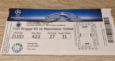 TICKET STUB-CLUB BRUGGE KV V  MANCHESTER UNITED- CHAMPIONS LEAGUE- AUGUST 2015