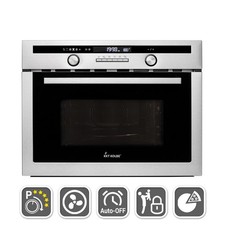 Micro onde encastrable, four, 60cm 44L Gril Air chaud Fonction pizza Timer 