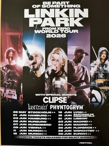 Affiche linkin park concert - affiche,