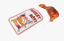  500 sacs pour poulet rôti en papier kraft blanc ingraissable