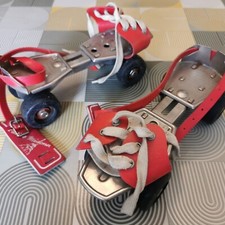 Antique Original Vintage 60s Midonn Paris Roulette Skates