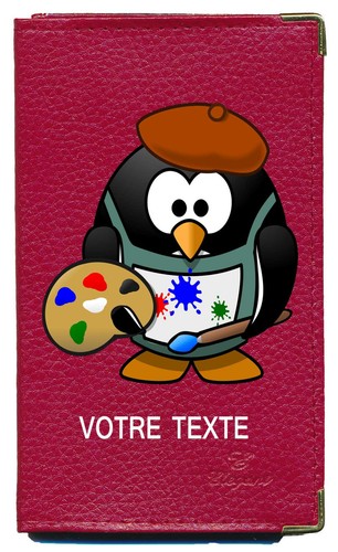 Etui carte grise - , rouge