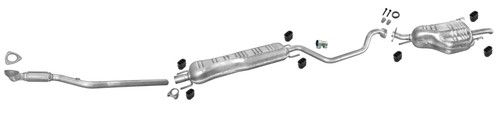 Pot échappement pour opel - d'échappement,