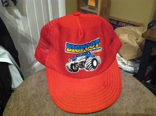 Vintage Big Foot 4x4x4 Truck Red Trucker Mesh Snapback Hat Cap flaws