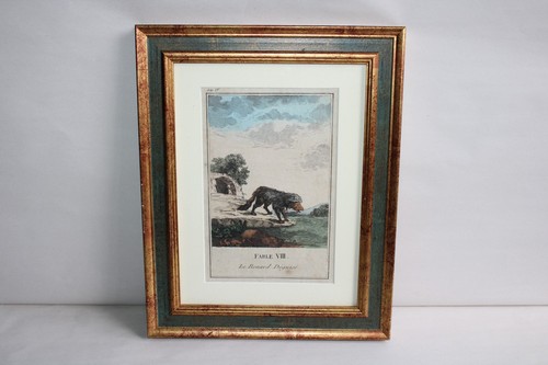 Ancienne gravure réhaussée