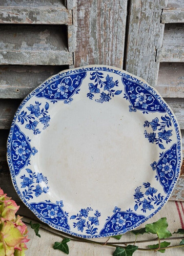Ancienne assiette plate - assiette, gien