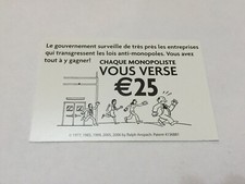 CARTE CONCURRENT CHAQUE