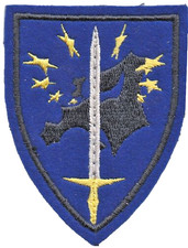 EUROPEAN BODY 90mm Fabric Badge - Embroidered on Felt - Dark Pattern