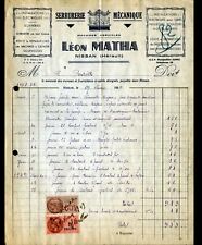 NISSAN (34) SERRURERIE & MACHINES AGRICOLES "Léon MATHA" Facture en 1949