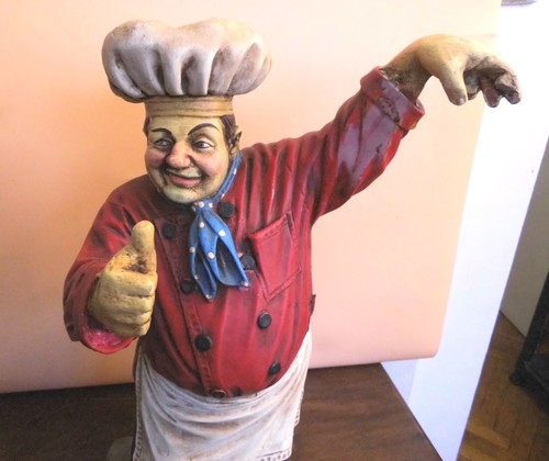 Statue chef résine - statue, de
