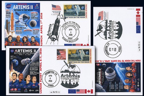 Série fdc usa artemis ii - fdc,