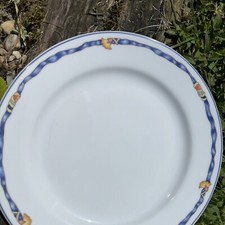 3 assiettes Bernardaud Ruban