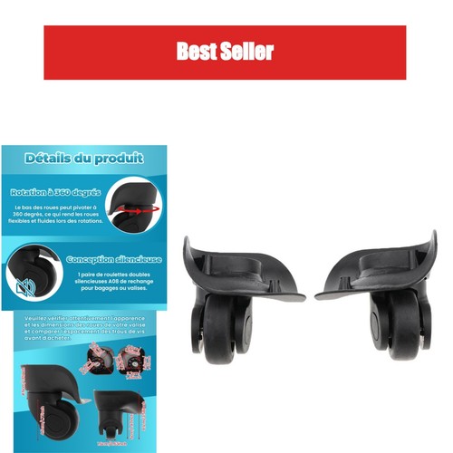 Roue valise pivotante - de,