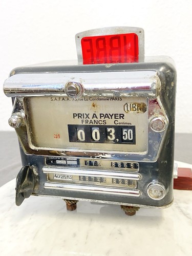 Ancien compteur taxi - compteur, de