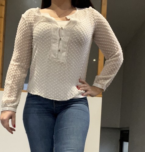 Blouse pois transparente sexy - blouse,