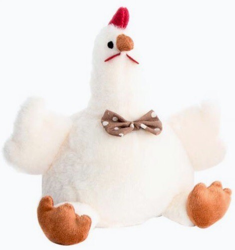 Cale porte poule blanche noeud - cale,
