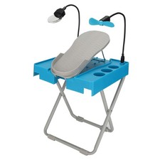 Salon Step The Beauty Footrest for Easy At-Home Pedicures Treat Your Feet - Blue