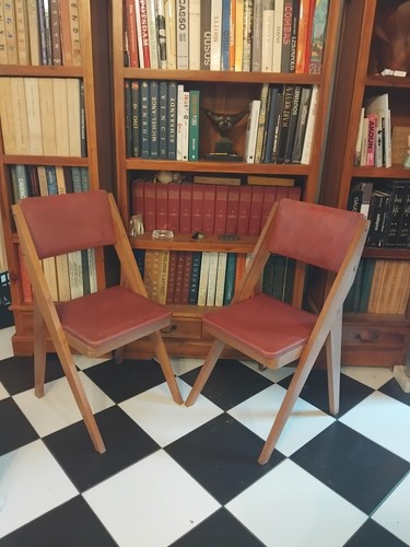 Paire chaises compas - paire,