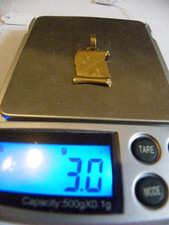 pendentif or jaune 18 carats