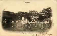 Old postcard AK TONKIN - TONKIN Boxing Tirailleurs VIETNAM INDOCHINA (779186)