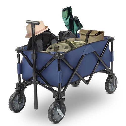 Chariot jardin pliable bleu - chariot,