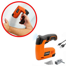 Agrafeuse Cloueuse Sans Fil 4V + 400 Clous/Agrafes - Bricolage/Déco