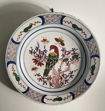 Plat XVIIIe Delft , Décor Au