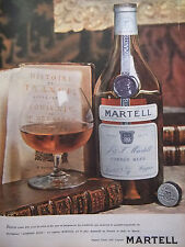 1962 COGNAC MARTELL BLUE CORD PRESS ADVERTISEMENT - ADVERTISING