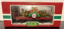 LGB #41124 Christmas Gondola With Gold Trains 30th Anniversary Original Box