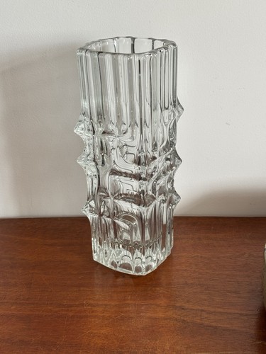 Vase verre moulé coloré - vase,