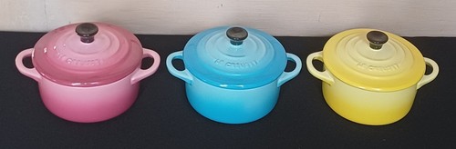 Creuset 3 mini cocottes - le,