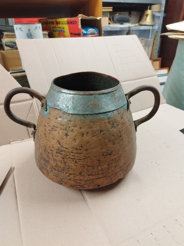 Très ancien chaudron marmite - chaudron,