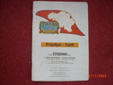 STEENO PLOUGH AND MATERIALS TARIFF 10/1998