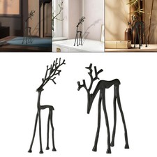 Figurine de cerf noire