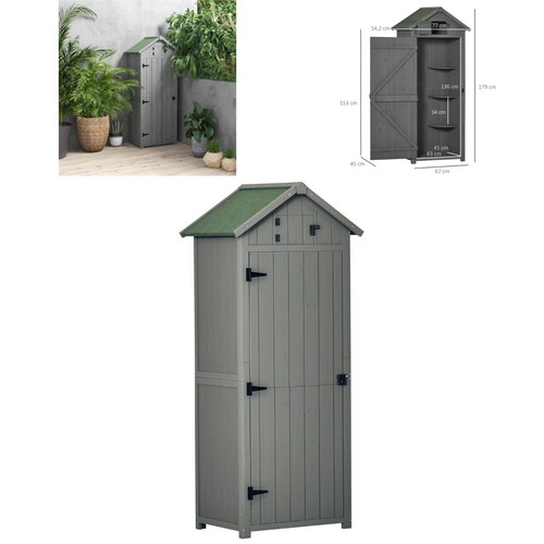 Outsunny abri jardin bois - jardin,